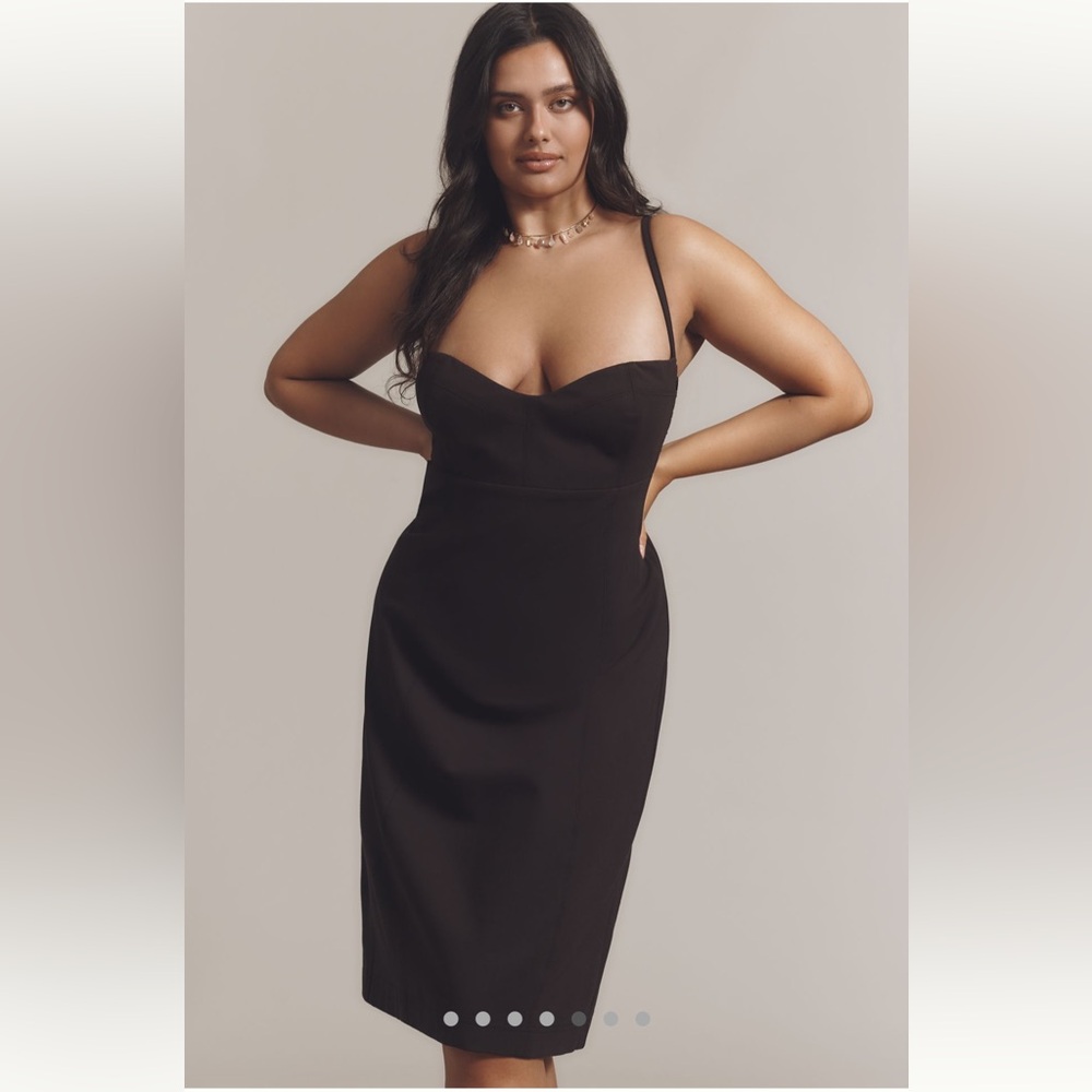 Maeve Sleeveless Corset Slim Knee-Length Dress - Size S - BNWT